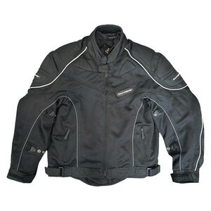 Tourmaster Intake Series 2 Lined Motorcycle Jacket Black Mesh Men’s Small $180
